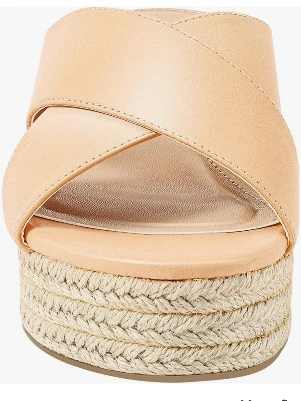 Espadrille Wedge Slide Sandals